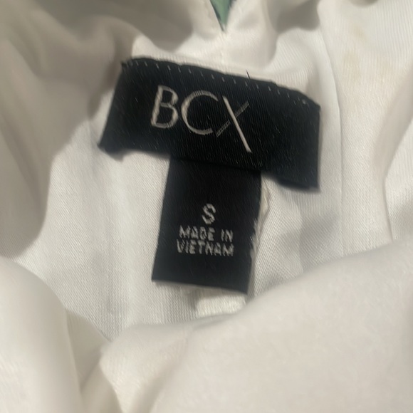 Boho Minimalist Detailed Blue and White Halter Neck BCX Dress Size S - Picture 2 of 3